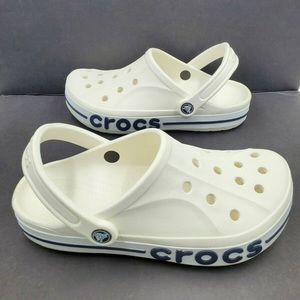 Crocs Bayaband White Navy Clogs Classics Mens Size
